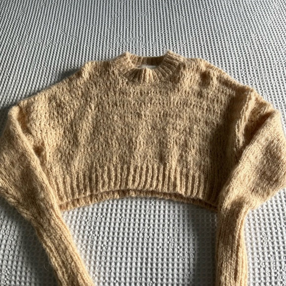Aritzia Wilfred Lune Cropped Sweater Wool Alpaca Size S - Picture 2 of 7